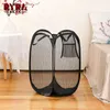 Laundry Bags Storage Toy Bag Light Weight Dirty Clothes Organizer Wide Application Range Household Hanging Basket Mesh