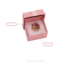 Mini box ad anello bowknot squisito confezionamento regalo organizzatore di gioielli Orecchini a sospensione Casella di copertura del paradiso e della terra