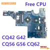 Moederbord voor HP Pavillion 616449001 DAAX3MB16A0 DAAX3MB16A1 CQ42 G42 CQ56 G56 CQ62 GL40 LAPTOP MOEDER BORD MOEDER DOARD Gratis CPU