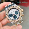 Zegarek na nadgarstek Chronograph Royal Oak Offshore Series 26234sr sam oryginalny diament White Pane Blue Eye Women Fashion Sports Watch Business Sport