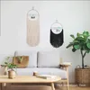 Tapestries echte Noordse stijl zwart -wit katoenen macrame muur hangende bohemian decor boho voor huisdecoratie slaapzaal huis appartement