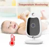 Baby monitors Taktark 2.0-inch draadloze video babymonitor met tweerichtingsintercom temperatuurbewakingscamera voor pasgeboren veiligheid C240412