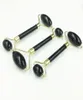 Natural Black Obsidian Jade Roller Crystal Massage Roller Gua Sha Set Real Jade Facial Lifting Tool face Thin Massager6549505