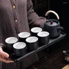 Чайные лотки сухость пузырьковые лотки керамика простая целая часть китайская и японская столовая столовая вода для хранения ретро дома