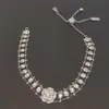 2022 ТОПЛИЧЕСКОЕ КАЧЕСТВО ПАНКА ПАНКОВЫЕ БРАСЛЕТ И ПОСЕДНАЯ Ожерелье с цветами алмазы для женщин Свадебный подарки Jewelr