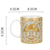 Lux personnalisé à la mode vintage Céramique céramique pour hommes et femmes au ménage de la maison Cup de bureau tasses à thé