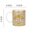 Tasse vintage à la mode personnalisée en céramique pour hommes et femmes au ménage à eau tasse de bureau tasse de thé au lait en gros