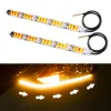 Flexible LED Strip DRL Daytime Running Light Waterproof Sequential Flow Headlight Switchback Runners Corner Turn Signal