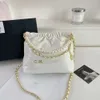 Diseñadores de bolsos vendedores calientes bolso popular versátil nueva cadena de cuadrícula Crossbody cubo