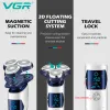 Shavers VGR 3D Pro barvedor elétrico para homens barba lavável Razor elétrico eletrônico