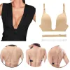 Sweatshirts Nya Push Up Bras Plunge Plus Size Big Cup Women Everyday Sexy Bh Wire gratis underkläder djupa u eu oss stora storlekar flervägsband