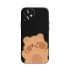 Caso de telefone emparelhado de casal de bunny urso fofo para iPhone 15 14 13 12 11 Pro xs max mini se2 7 8 15 mais x xr amantes suaves coques