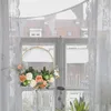 Fleurs décoratives Corde couronnes pour la porte d'entrée Couronne de la fête des mères Simulation de rose rétro Simulation de la maison de la maison forgée