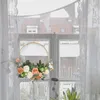 Decoratieve bloemen touw kransen voor voordeur Moederdag krans Retro Rose Simulatie Smeed aan het zuigbekers thuis raam