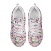 Chaussures décontractées Instantarts Cartoon Sneakers de maille de motif drôle pour femmes