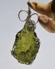 Natural Moldavite Green Crystal Energy Stone hanger voor mannen en vrouwen paar ketting fijne sieraden LJ2010169849221