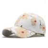 Ball Caps Coton Flower Imprime Capure de baseball d'été pour femmes SCOST HOP HOP SNAP Back Gorras Hombre Lady HATS OSE