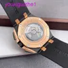 Letzte AP Armbandwatch Royal Oak Offshore -Serie 26405nr Black Ceramic Drei Augen Chronograph Herren Mode Freizeitsport Mechanical Uhr