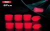 8pcsSet Nieuwe lichtgevende autobandenklepdoppen Wiel Tire Rim STEM Covers stofdichte waterdicht voor automotorfiets fietskappen gloeien in2295461