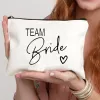 Bride Makeup Bag Proposition Canvas Monogramme Sachets Cadeser Brides Doude Gift Cosmetic Sac Bachelorette Party Favors Bridal Douche