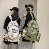 Backpack Leisure Outdoor Travel Graffiti Personality Korean Version Student Wear-resistant Schoolbag