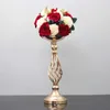 Świecane uchwyty skręcone metalowy wazon dekoracja stolika domowy rekwizyty ślubne świąteczne przyjęcie przy świecach kolacja romantyczne złoto