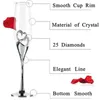 SCHEDE DI VINO 2PCS/SET Crystal Champagne Glass Wedding Tostatura dei flauti da bevanda a tazza per feste per feste per feste scatola regalo