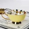 Koppar tefat hf kaffe porslin högkvalitativ fjärilsblomma tekoppar set brittisk eftermiddag te-tid keramik kopp kontor drinkware
