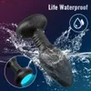 App Control 360 Rotatie Anale plug voor Men Bluetooth Butt Plug Vibrator Prostaat Massage Anus Sekspeelgoed Male masturbatie 240401