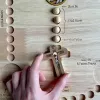 Conselho de Rosário de Madeira Inspirado em Montessori para Oração da Família Diversão Rodada Rodada de Moda Molduras Creative Art Puzzle Pacote Diy DIY