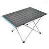 Camp Furniture Lightweight Outdoor Portable Foldable Dining Table High-Strength Aluminum Alloy Picnic Cam Barbecue Drop Delivery Sport Dhtjo