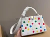 10a de calidad Bolsos para mujeres Bolsos de hombro de diseñadores Capucines BB Luxurys Diseñadores Bolsos de graffiti de cuero de cuero