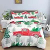 Bedding Sets Christmas Tree Set Xmas Elk Duvet Cover & Pillowcase Quilt EU Double King Size Or Adult Kids Crib Gifts