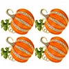 Dinnerware Sets 4 Pcs Napkin Buckle Festival Rings Party Decorations Halloween Table Decorate Pumpkin Alloy Banquet Holders Tables