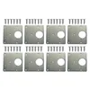 1/4/6pcs de gabinete de dobradiças kit de placa de reparo Hinges Reparo armário da porta de dobradiça placas de fixação com parafusos hardware de móveis