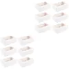 Take Out Containers 40 Pcs 2-grids Kraft Paper Food Package Boxes Transparent Baking Egg Tart Trays Muffin With Inserts Tray (White