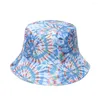 Bérets Multicolor Bucket Hats portables à séchage rapide Protection solaire Panama CAP ANTI-UV Polyester Réversible Pêche unisexe