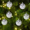 Декоративные фигурки 6 шт. Белый снежный шарик рождественские украшения висящие украшения деревье