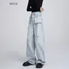 Jeans pour femmes WCFCX Studio Ripped For Women Fashion High Waist Vintage Streetwear Pantal