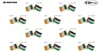 Irlanda Palestina Amizade Lappel Pin Flatge Broche Broche Citches 10pcs muito LOT6348338