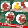 Thème de Noël Ducks en caoutchouc Ducs Ducks Piscine Set Water Toys Party Favors Bathtub Toys for School Carnivals Outdoor Play