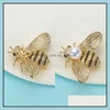 Schmuckeinstellungen Animal Pearl Brosche Setting Strass für Frauen Modezubehör DIY PIN Weihnachtsgeschenk Drop Lieferung DH3LH