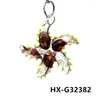 Dekorativa figurer 2st Söt Glass Sea Star Charm Mini Starfish Pendant Marine Animal Ornament för DIY smycken som tillverkar tillbehör eller