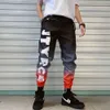 2020 Trendy Hip-Hop Leggings Men's Korean Version Trend Gradient 9/9 Sport Pants Super Hot Casual Pants Trend