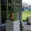 Aquecedores de vidro modernos suprimentos de jardim fogões de aquecimento ao ar livre sala de jantar interno comercial de luxo lareira de fogo real h