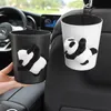 Auto Trash Bin voor auto achterbank lekbestendig schattig panda voertuig vuilnisbak afval van automotive car vuile blikjes road trip essentials