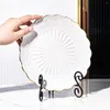 Dekorative Platten 5pcs Eisen Display Ständer Metall Staffelei Plattenständer Verstellbare Halter für Bilderrahmen Po Dish