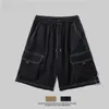 Men's Shorts Men Military Cargo Casual Big Pocket Sports Loose Multi Fashion Khaki Patchwork Wide Leg Knee Length