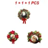 Decoratieve bloemen 2/3 % Kerstmis Decoratie Acryl 2024 Everyday krans Decor Xmas Garland hangende ornamenten