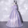 Party Dresses Lilac Women Prom Real Image Off The Shoulder Sequin Ball Gown Vestidos De Gala Formal Evening Gowns Corset Back